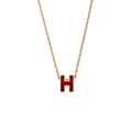18K Hermes Mini Pop Red Necklace