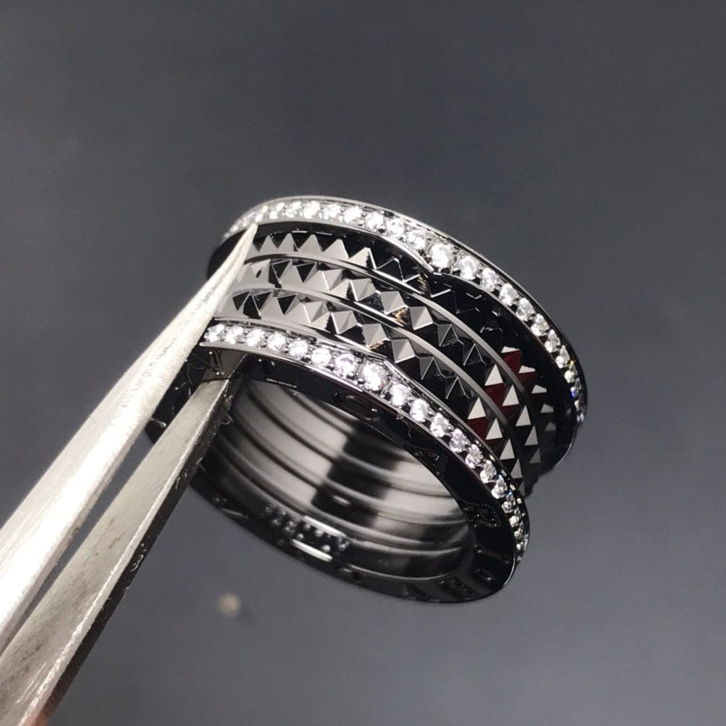 18K B.zero1 Black Ceramic Ring