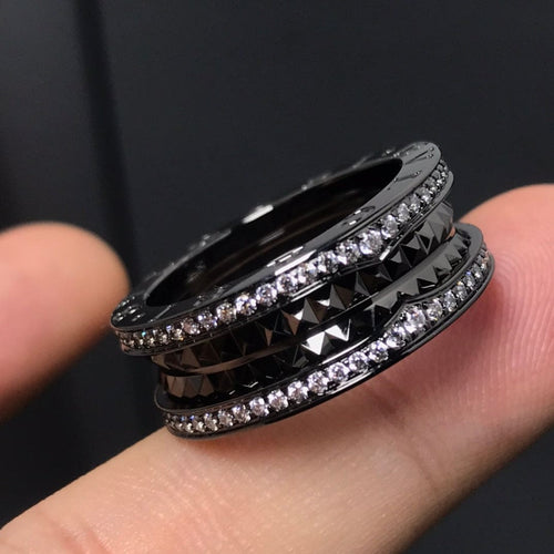 18K B.zero1 Black Ceramic Ring