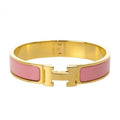 18K Hermes Clic Pink Bracelet