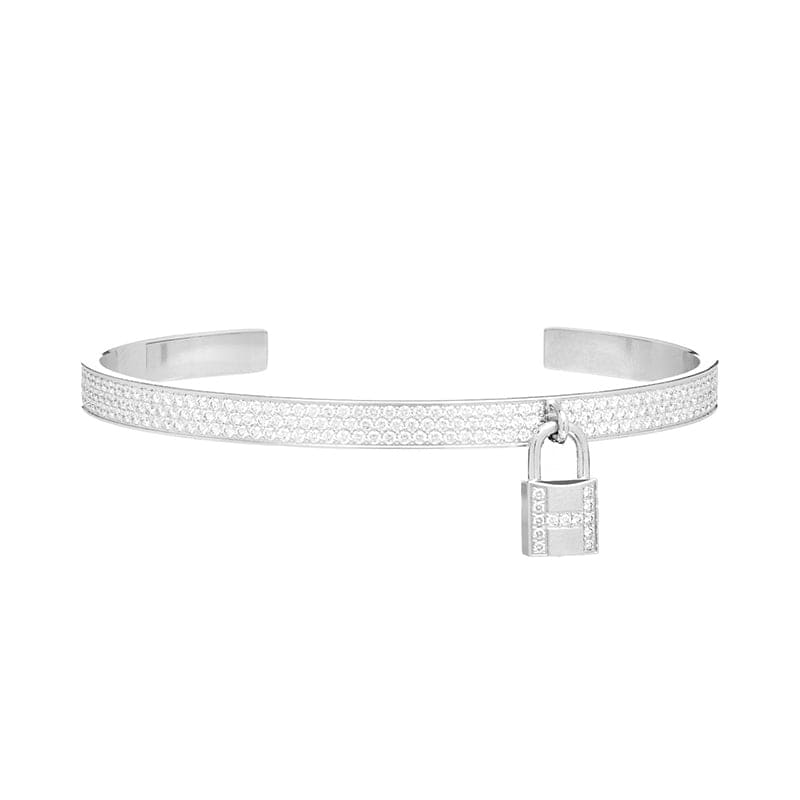 18K Hermes Kelly Clochette Diamond Bracelet