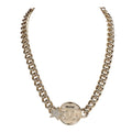 18K Chanel Rhinestone Star Chain Necklace