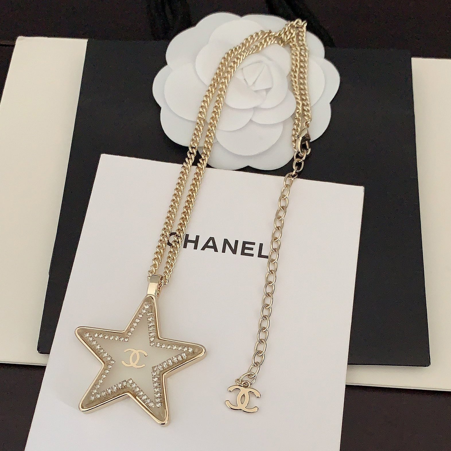 18K Chanel Star Chain Necklace
