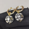 18K Chanel Ball Crystals Earrings