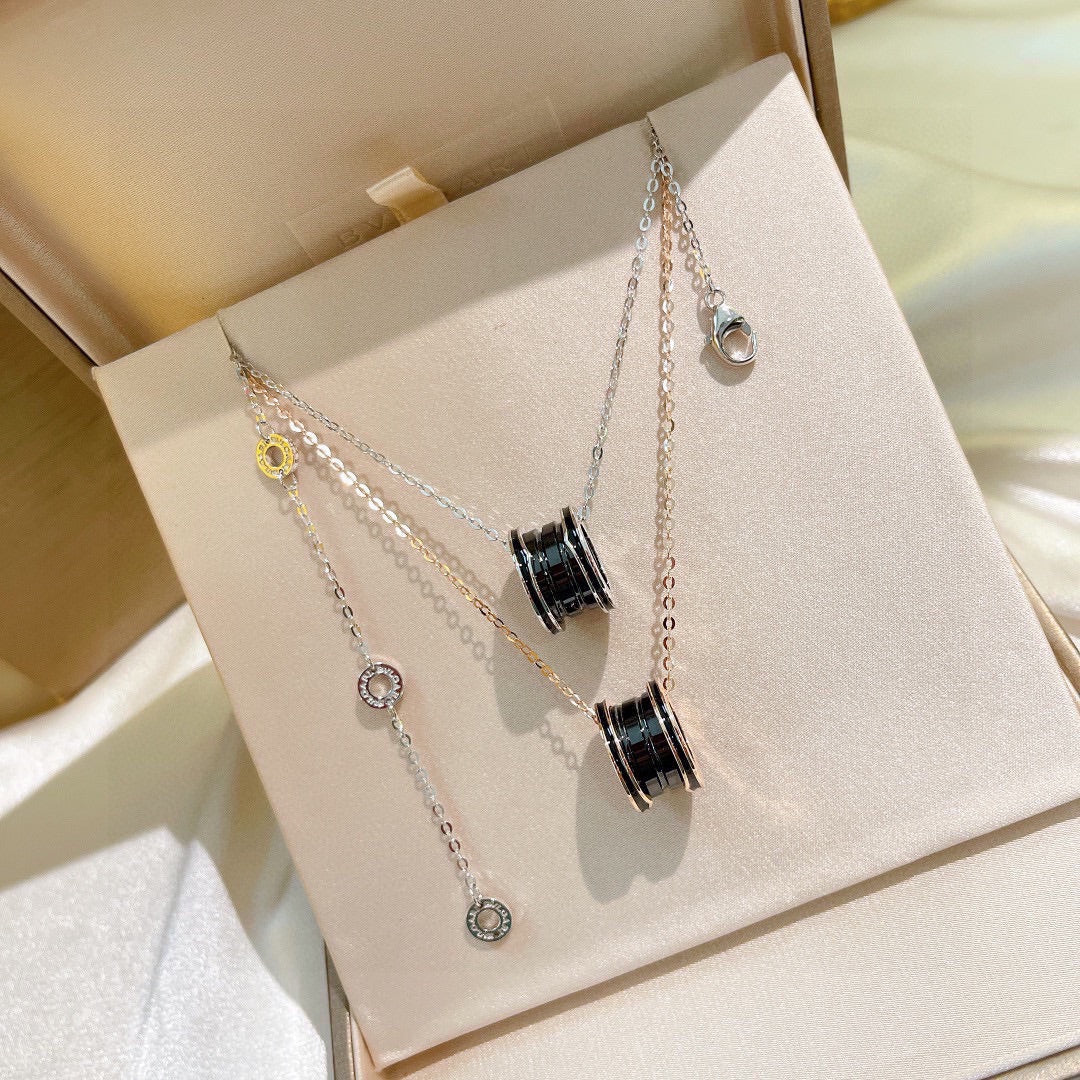 18K B.zero1 Black Ceramic Necklace