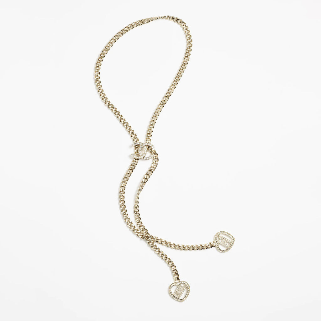 18K Chanel Heart Chain Necklace