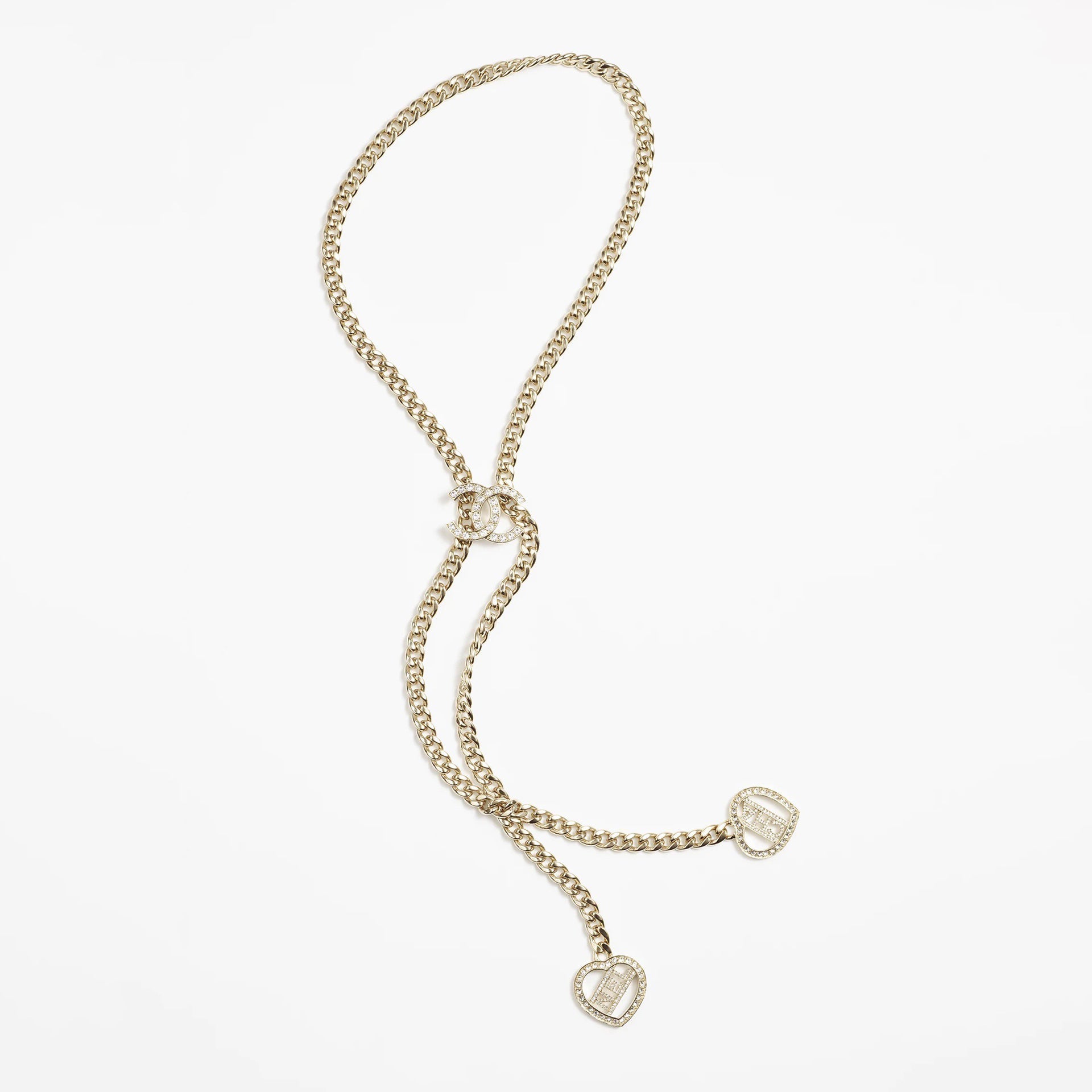 18K Chanel Heart Chain Necklace
