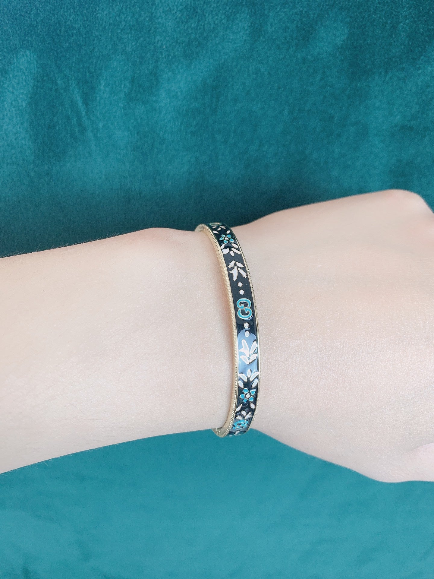 18K Gucci Double Icon Blooms Bracelet