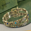 18K Gucci Double Flowers Bracelet