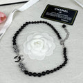 18K Chanel 24C Black Diamond Necklace