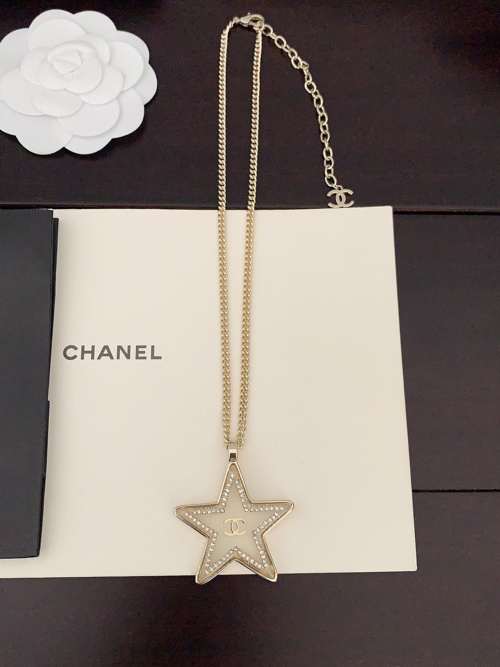 18K Chanel Star Chain Necklace