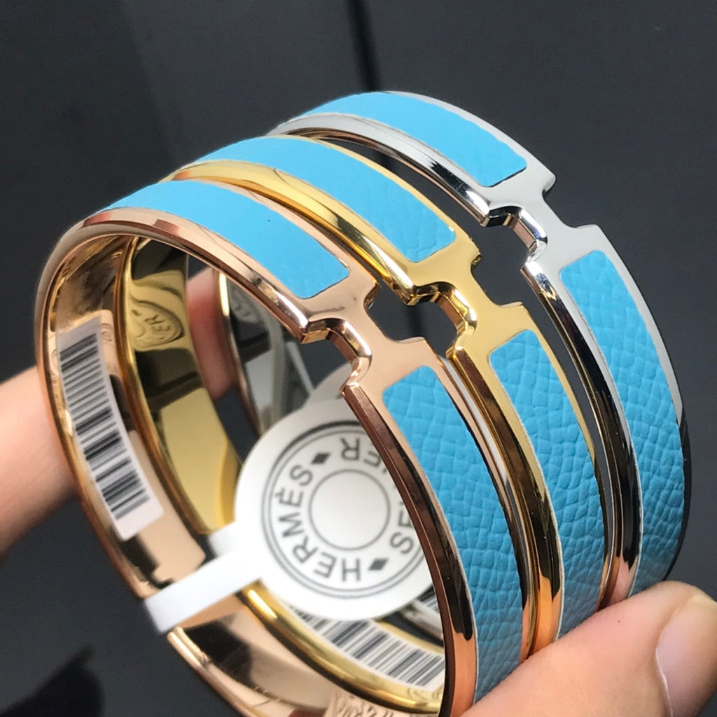 18K Hermes Olympe Blue Bracelet
