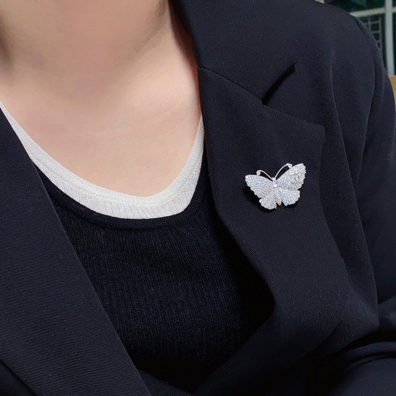 18K Chanel Full Diamond Butterfly Brooch