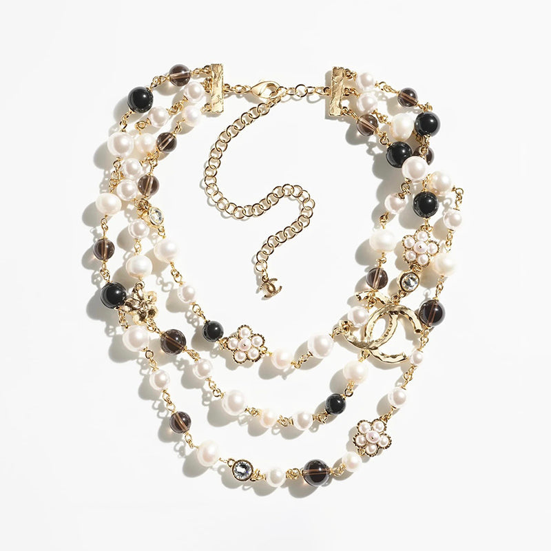 18K Chanel 24B Long Pearls Necklace