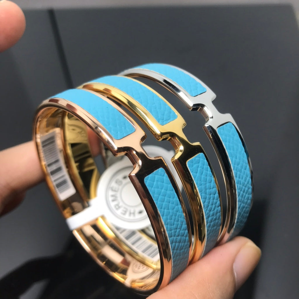 18K Hermes Olympe Blue Bracelet