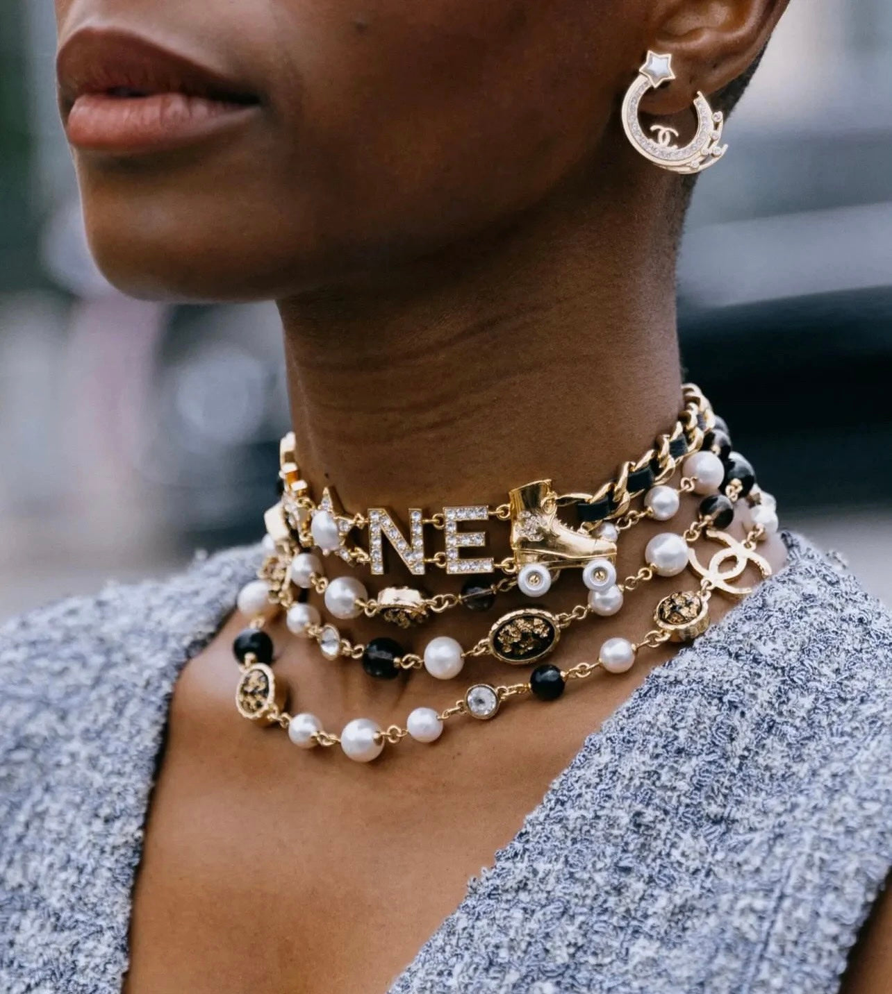 18K Chanel 24B Long Pearls Necklace