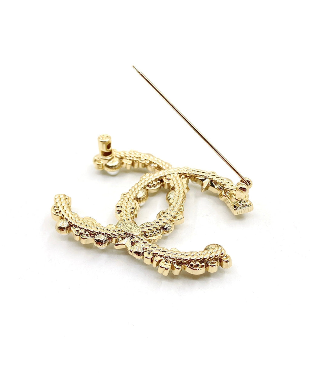 18K Chanel Pearls Brooch
