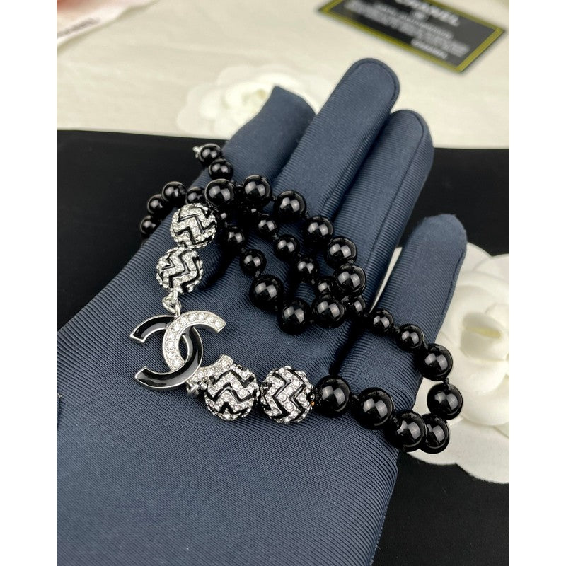 18K Chanel 24C Black Diamond Necklace