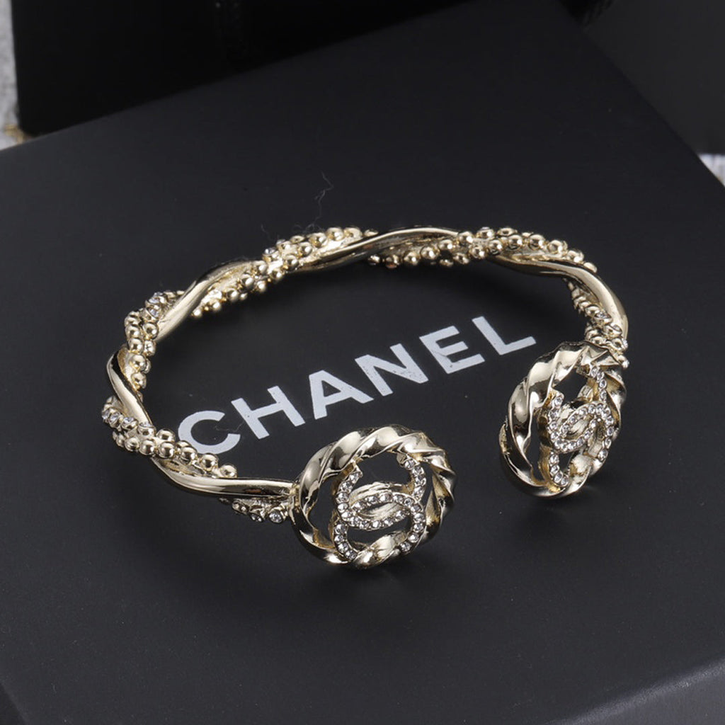18K Chanel Double Open Bracelet