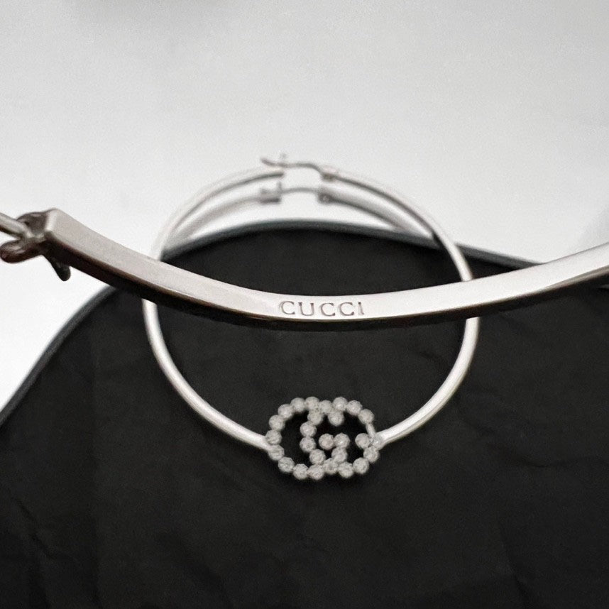 18K Gucci Double Running Diamond Bracelet