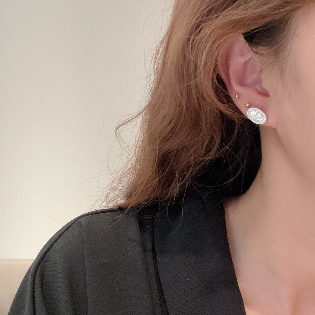 18K Hermes Mini Farandole Diamond Earrings