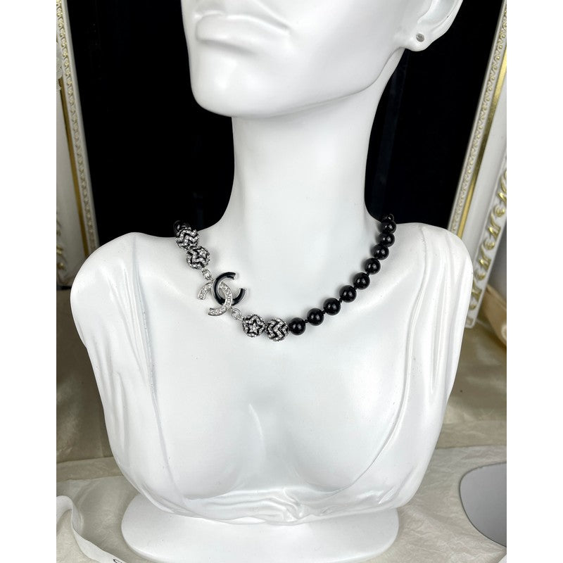 18K Chanel 24C Black Diamond Necklace