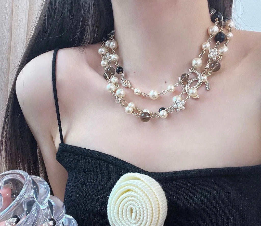 18K Chanel 24B Long Pearls Necklace