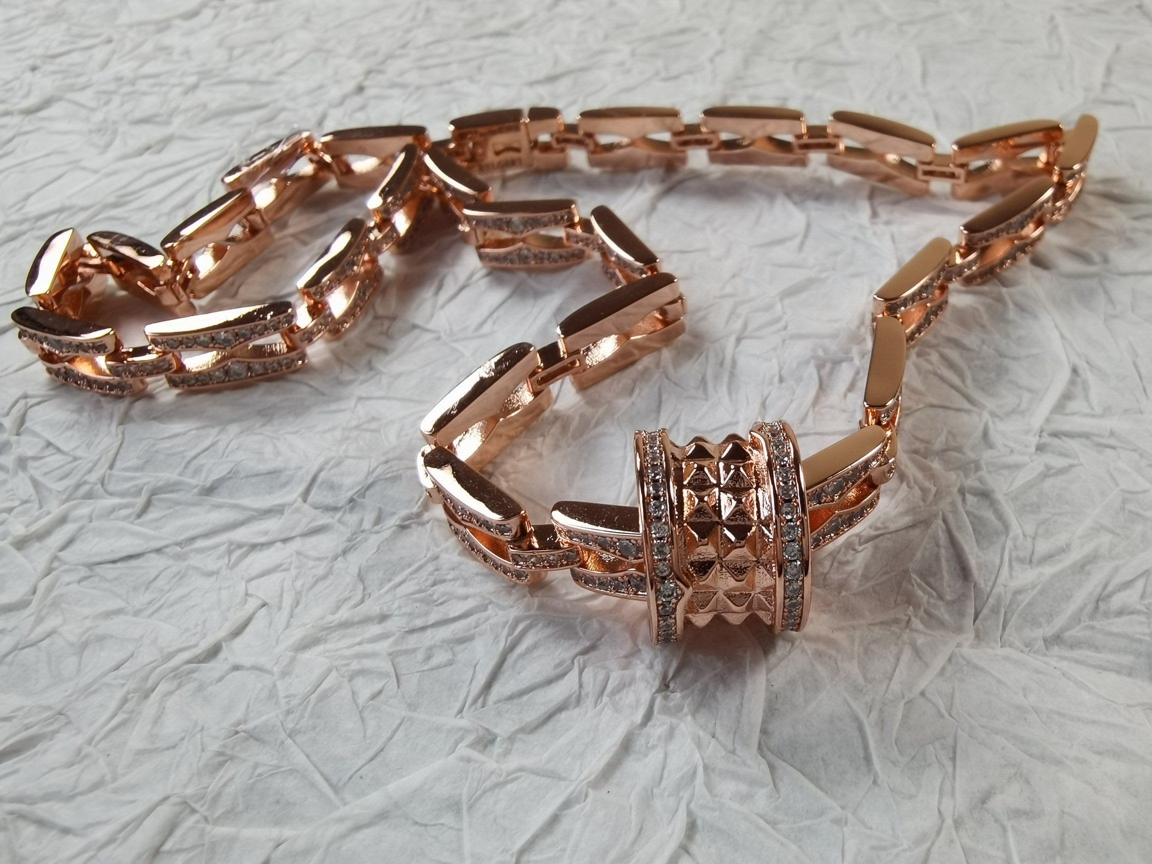18K B.zero1 Diamonds Chain Link Necklace