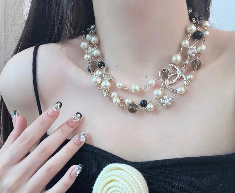 18K Chanel 24B Long Pearls Necklace