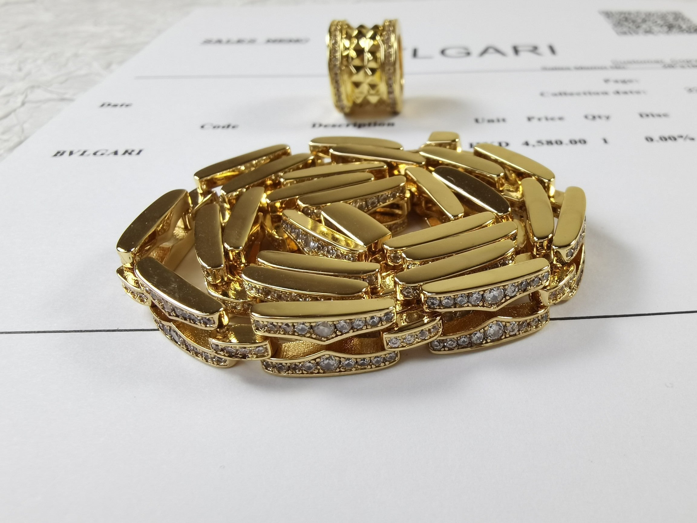 18K B.zero1 Diamonds Chain Link Necklace