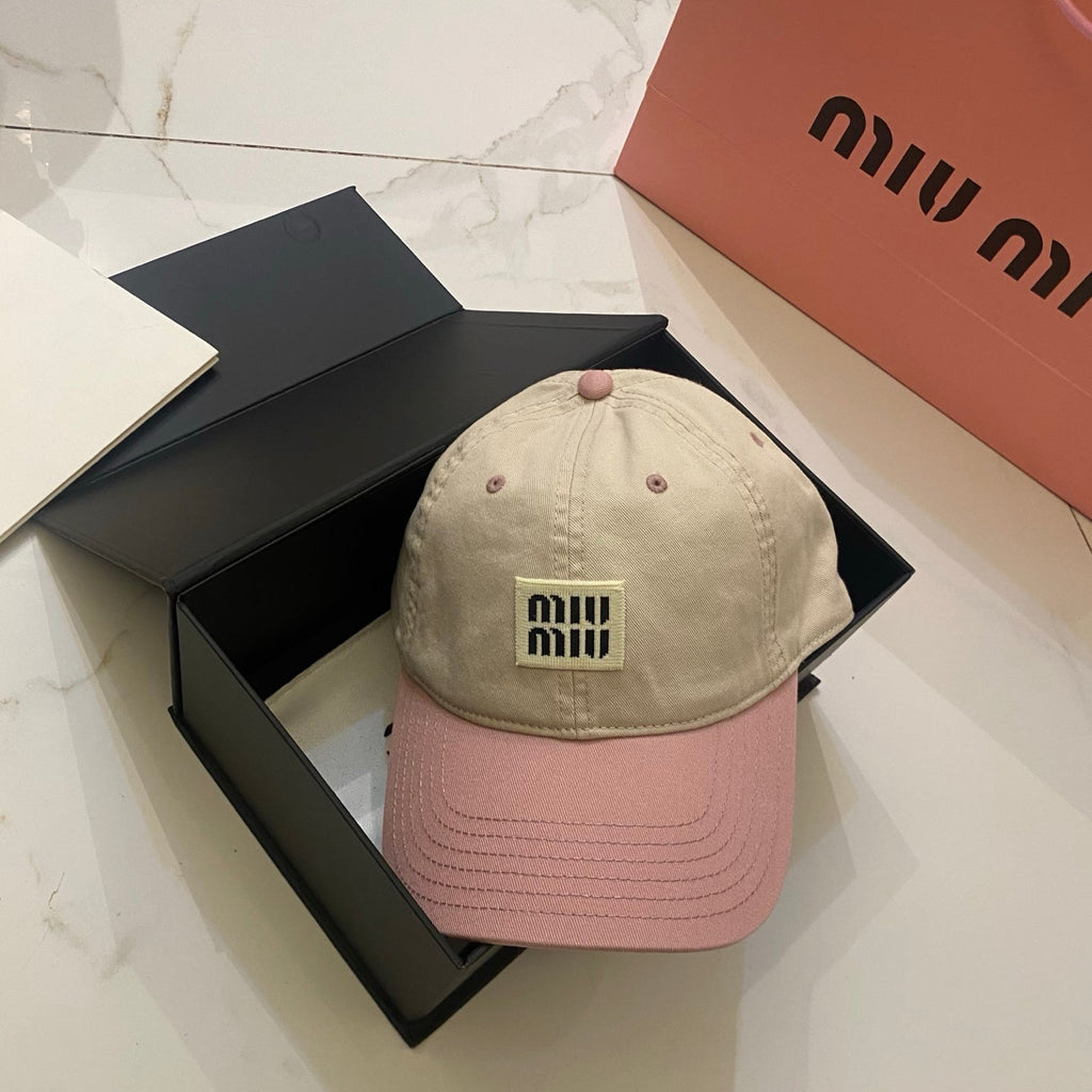 Miu Miu Color-Block Baseball Cap