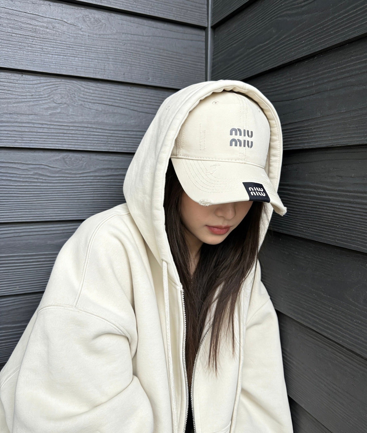 Miu Miu Washed Baseball Cap