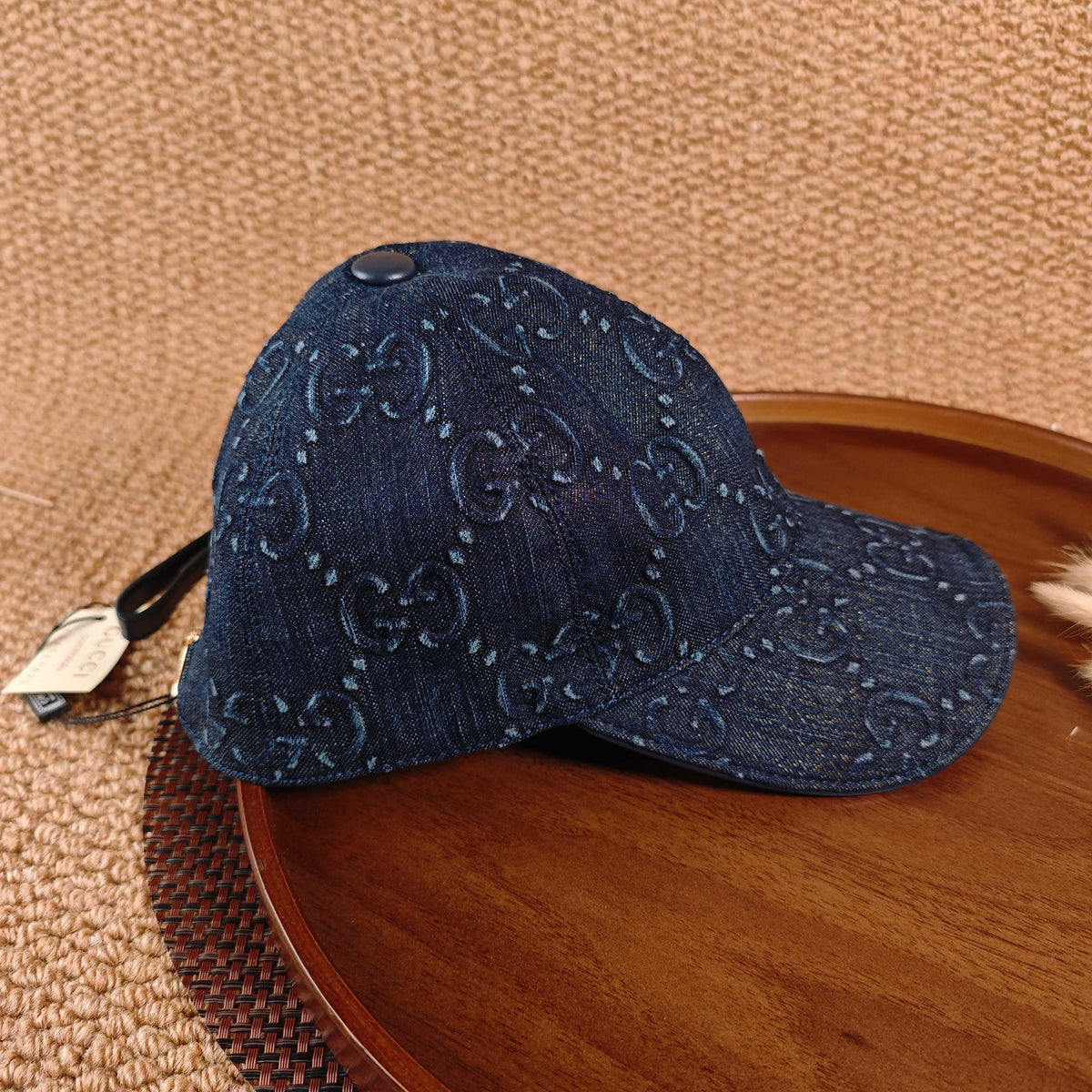Gucci Denim Baseball Cap - Dark Blue