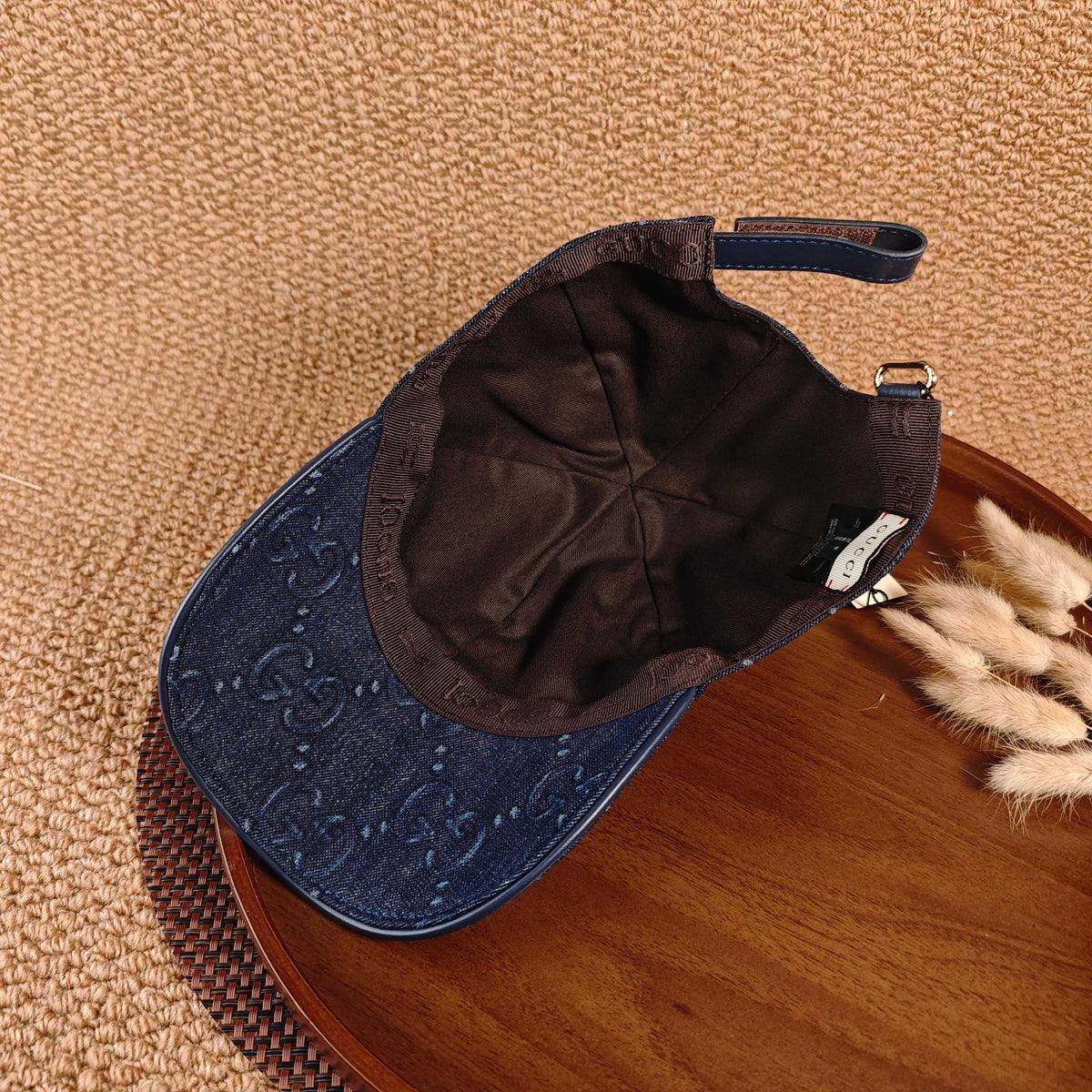 Gucci Denim Baseball Cap - Dark Blue