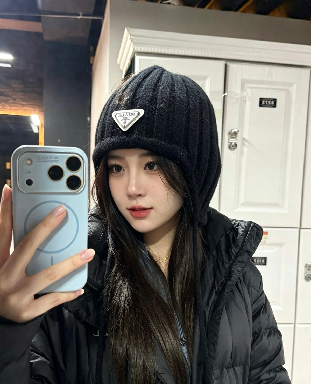Prada Pastel Earflap Hat